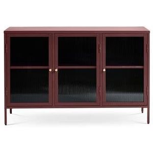 Olivine Katja metalen sideboard rood - 132 x 40 cm