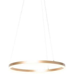 QAZQA Design hanglamp goud 60 cm incl. LED 3-staps dimbaar - Anello