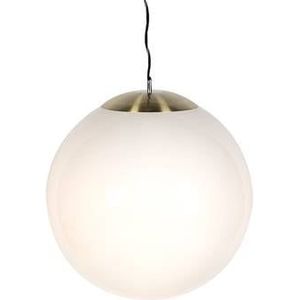 QAZQA ball hl - Moderne Hanglamp - 1 lichts - Ø 500 mm - Wit - Woonkamers-sSlaapkamers-sKeuken