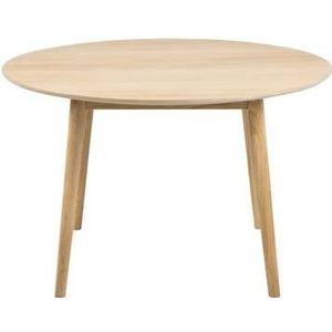 by fonQ basic Rounded Eettafel - � 120 cm - Eiken/Beige