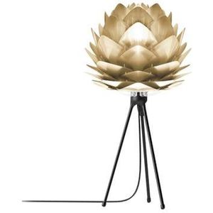 Umage Silvia Mini tafellamp brushed brass - met tripod zwart - � 32 cm