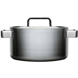 Iittala Tools Kookpan met Deksel 22 cm - Hoogwaardig roestvrij staal, gelijkmatig koken en handige maataanduidingen