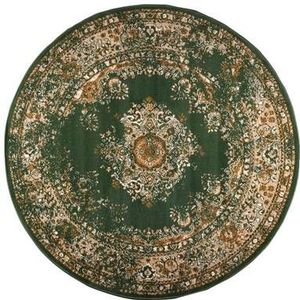 Interieur05 Vloerkleed Vintage Keshan Groen Rond 120cm