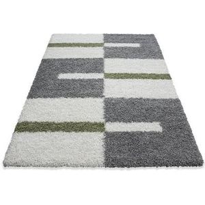 Flycarpets Manhattan Shaggy Vloerkleed Groen