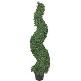 Beliani - SPIRAL TREE - Kunstplant - Groen - 120 cm - Synthetisch