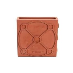 Zuiver Graphic Vaas - Plat - Terracotta