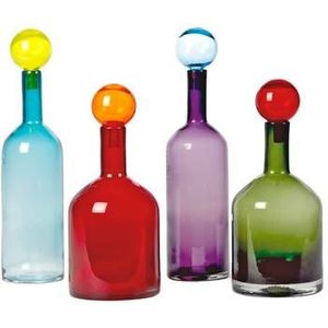 Pols Potten Bubbles & Bottles Multi Mix Vaas (Set van 4)