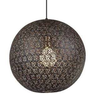 Vurna Joanne hanglamp zwart staal rond 30 cm