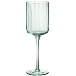 J-Line Ralp wijnglas - glas - groen - 6 stuks - woonaccessoires