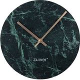 wandklok Clock Marble Time Green groen