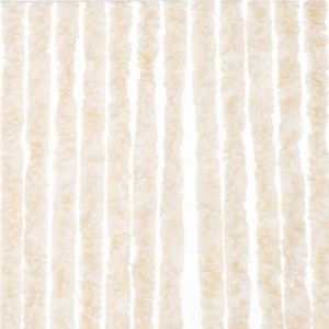 Livn Deurgordijn Chenille Kattenstaarten Beige 90x220cm