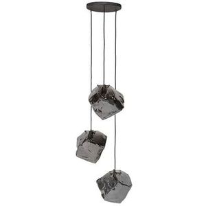 Hoyz - Hanglamp Rock Chromed - 3 Lampen - Industrieel - 50x50x150