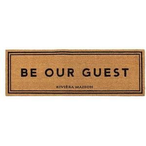 Riviera Maison Deurmat Naturel - Be Our Guest - Kokosvezel, PVC