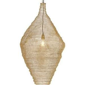 QAZQA Oosterse hanglamp goud 60 cm - Nidum L