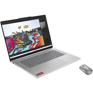 Lenovo IdeaPad Slim 5 15" (R7-16GB-512GB) + Maus AMD Ryzen™ 7 7735HS Prozessor (3,20 GHz bis zu 4,75 GHz)/Windows 11 Home 64/512 GB SSD M.2 2242 PCIe 4.0 QLC