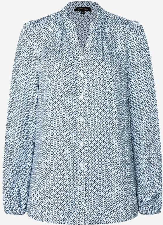 Viskosebluse,  grafischer Print, Frühjahrs-Kollektion