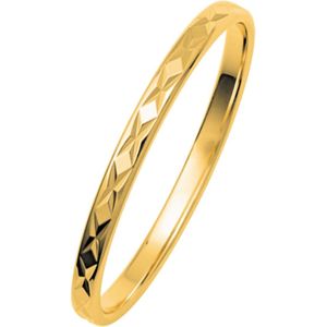 14K geelgouden dames trouwring Balance H233