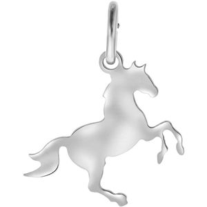 Zilveren hanger paard