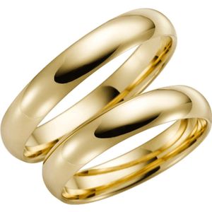 9 Karaat gele trouwring Phlox Heren H20