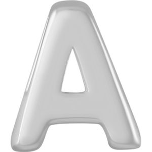 Zilveren hanger alfabet