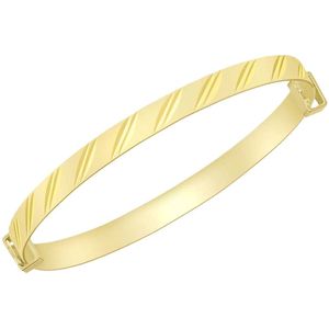 9 Karaat bewerkte kinderbangle