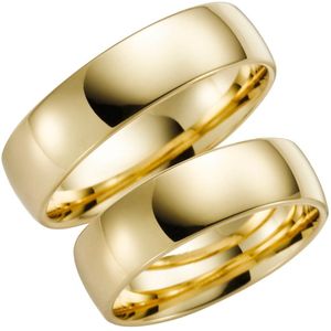 9 Karaat gele trouwring Ranonkel Dames H82