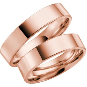 14K rose gouden dames trouwring Bluebell H81R