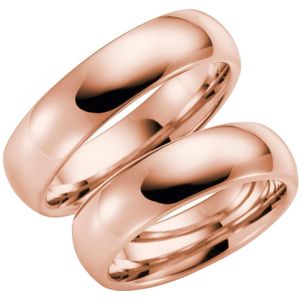 14 K rose gouden trouwring Delphine Dames H60R