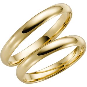 14 K geelgouden trouwring Stephanotus Dames H52