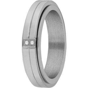 Gerecycled stalen anxiety ring