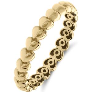 14 karaat gouden ring hartschakel
