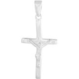 Zilveren heren hanger kruis Corpus