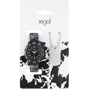 Regal Kinder Horloge Army Set Zwart