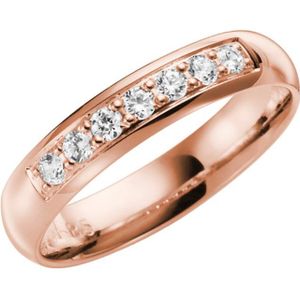 14K rosegouden trouwring diamant Phlox Line H94R