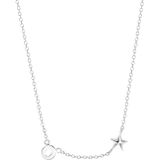 Zilveren ketting letter/stardust