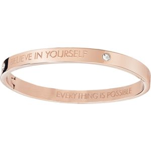 Guess stalen armband bangle roseplated Believe