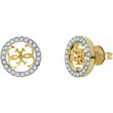 Guess goldplated stalen oorknoppen STUDS PARTY