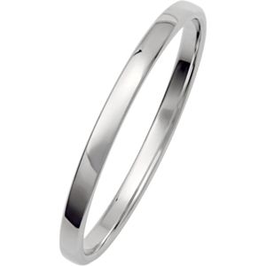 9 karaat witte heren trouwring Gentle H239