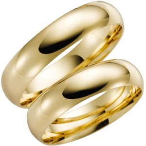 14K geelgouden trouwring Passionflower Heren H53