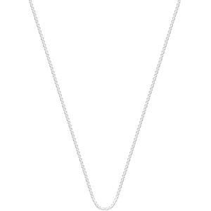 Gerecycled zilveren ketting met venetiaanse schakel 42 cm