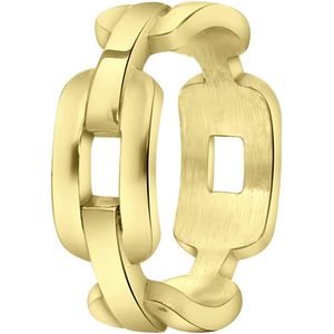Stalen 18 karaat goldplated ring Odila