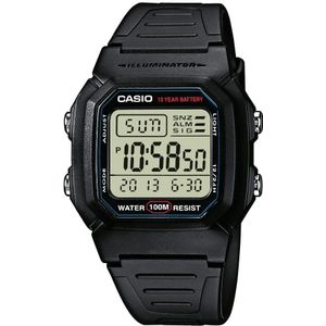 Casio Digitaal Heren Horloge Zwart W-800H-1AVEF