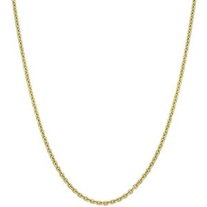 Gerecycled zilveren goldplated ketting