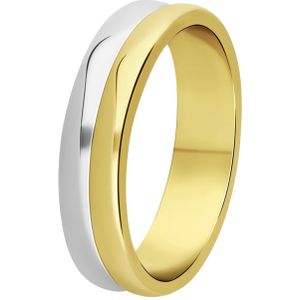 Zilveren goldplated ring voor dames