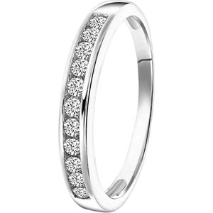 Zilveren ring met zirkonia