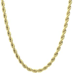 Stalen goldplated ketting koord 5mm