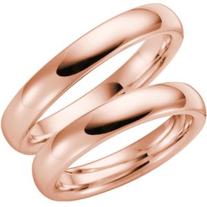 14 K rose gouden trouwring Morgenster Heren H48R