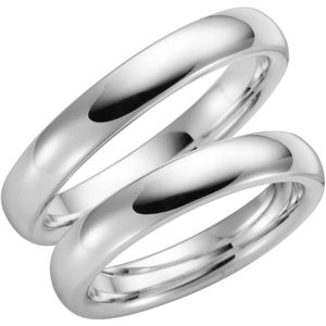 9 Karaat witte trouwring Morgenster Heren H48