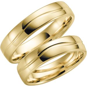 14 Karaat geelgouden dames trouwring Iris H13G