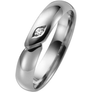 Palladium trouwring Phlox Dames met diamant H19P